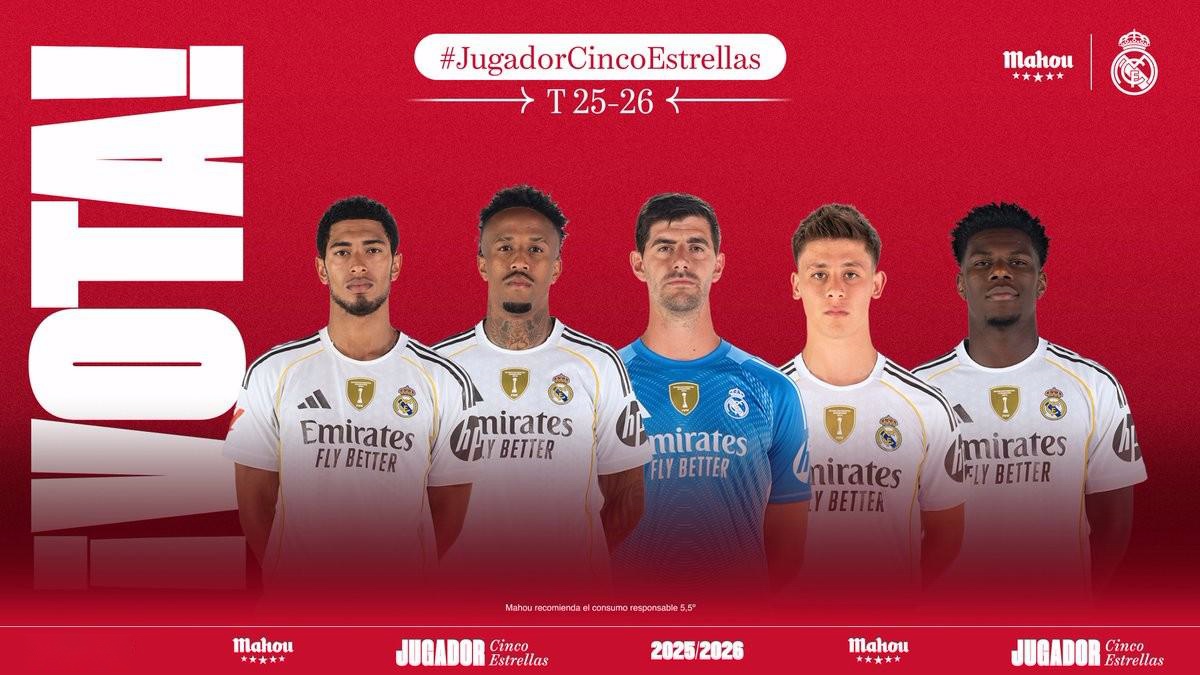 皇馬10月最佳球員候選：貝林領(lǐng)銜，米利唐、褲襪、居萊爾在列